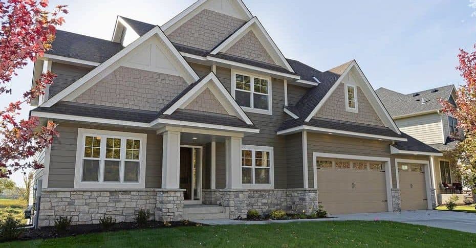 Large home with Hardie Plank siding